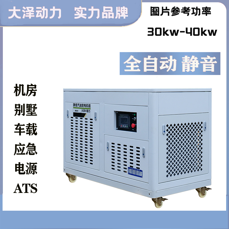 大泽动力40kw静音汽油发电机