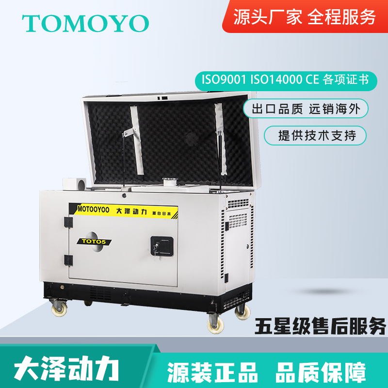 大泽动力8kw静音汽油发电机